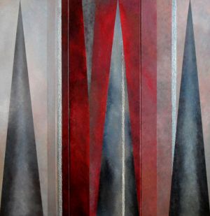 Triptych: Prisms.Infra-red , acrilic on canvas, 120/120cm